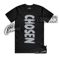 6 Cap and Gown Black Multi-Color Reflect Silver T Shirt Match CHOSEN