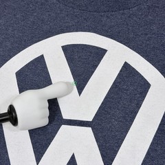 Volkswagen Vintage Official Logo Short Sleeve T-Shirt Fits Men’s Size Large Gray