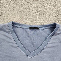 Sene T-Shirt Mens Medium Blue Short Sleeve Lightweight Supima Cotton Tee Preppy