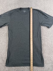 BCG Small Mens Short Sleeve T-Shirt Gray Cotton Blend Crew Neck