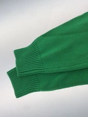 Other Brands: TANGRAM Knit Sweater (Lightweight), XL, Cotton, Green, Solid Color