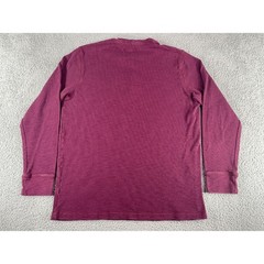 Goodthreads Shirt Mens XL Red Maroon Long Sleeve Waffle Knit Comfort Casual