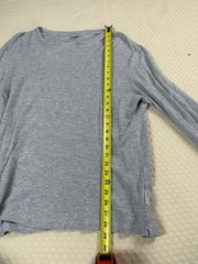 NN07 No Nationality Shirt Clive Waffle Knit Thermal Long | Gray | Size XL