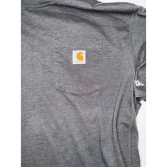 Carhartt Force Mens Tall Gray Relaxed Fit Pocket T-Shirt TK4616-M 2XL