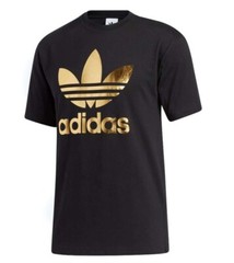 NEW MEN’S ADIDAS ORIGINALS GOLD TREFOIL SHIRT ~SIZE LARGE #JD0945