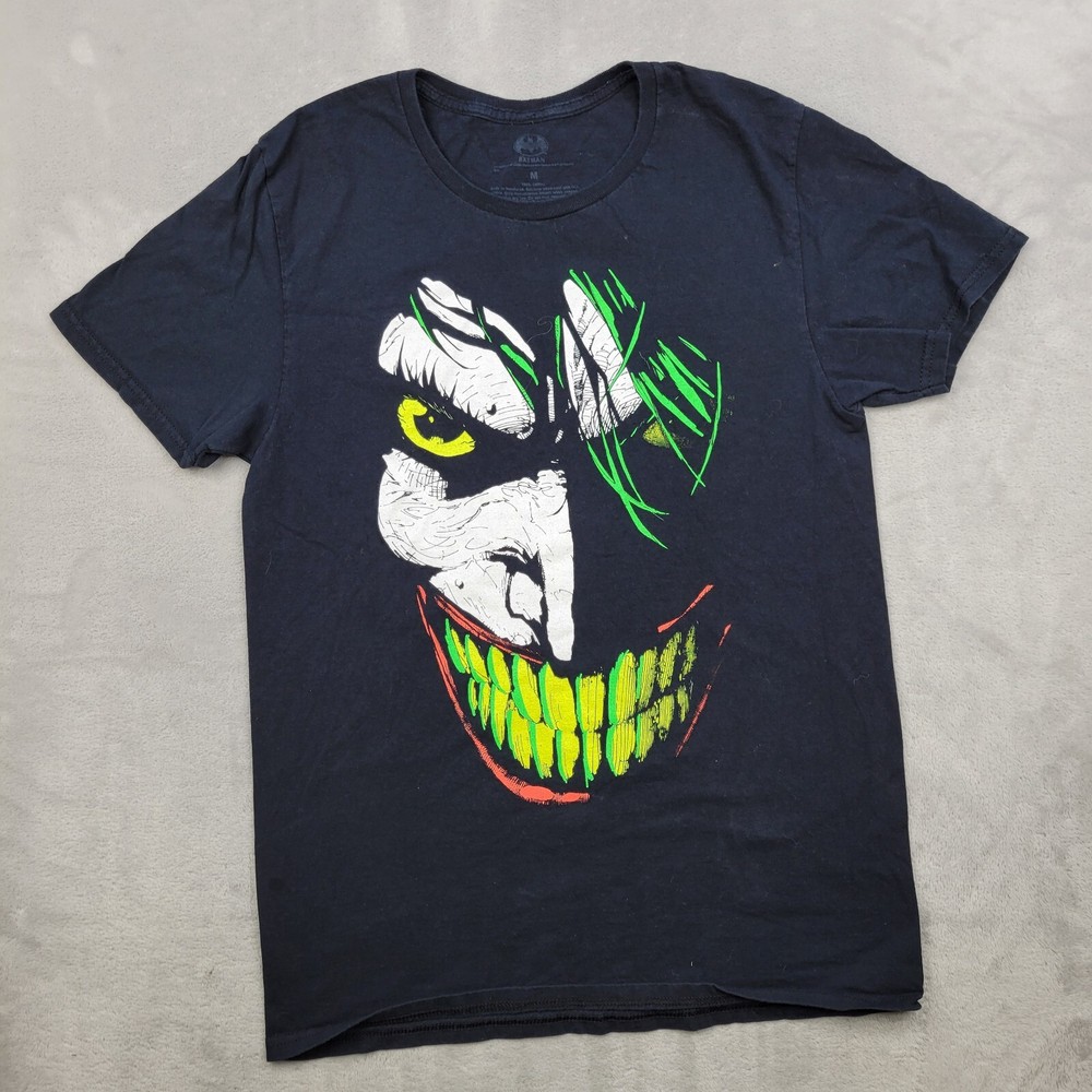 Batman Shirt Men Medium Joker Clown Villain DC Comics Dark Knight Gotham Adult