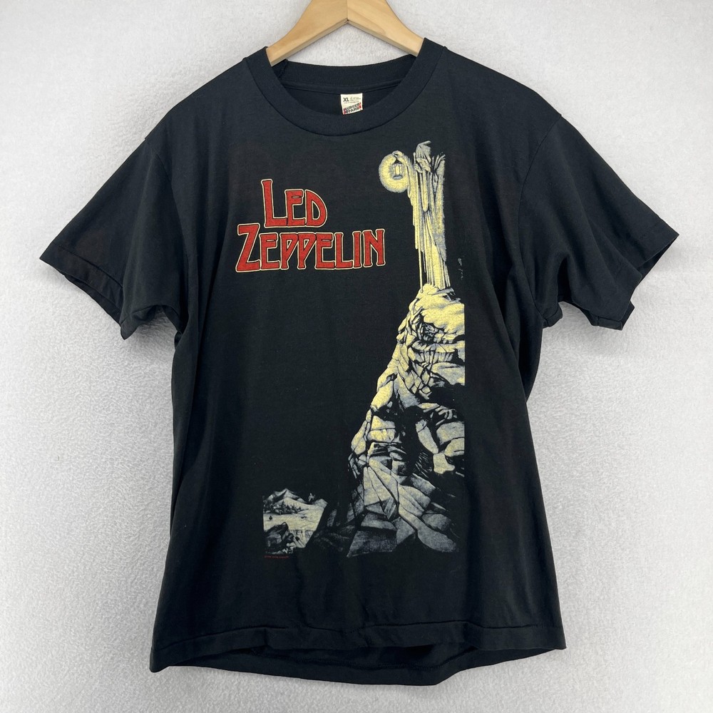 LED ZEPPELIN Shirt Mens XL 1984 Myth Gem ZoSo Screen Stars Single Stitch USA VTG