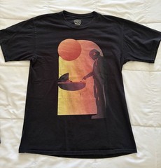 Star Wars The Mandalorian Grogu Black Men’s T-Shirt Size Medium Short Sleeve