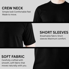 Crew Neck Men’s Heavyweight 100% Cotton Short Sleeve T-Shirts