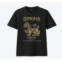 Summer, comfortable to wear, T-shirt, Singha beer from Thailand, adults Shirt