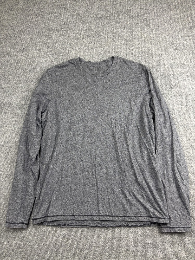 Velvet Men Shirt Mens XL Heather Gray Long Sleeve Crewneck Tri-Blend Made in USA