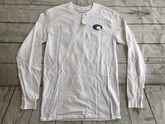 Costa Del Mar Costa Baja Long Sleeve T-Shirt, White , Small Born On The Water