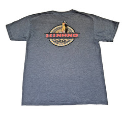 Hinano Tahiti Beer T-Shirt Heather Blue “Dream Island Live Hinano” 1955 Large
