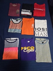 Lot Of 9 Men Shirts 3 Medium And 6 Large Most T Shirts One Tank Top And Sweater