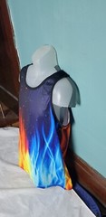 Lidipas Novelty Shirt Graphic Tank Top 3D Printed Men’s Size Large L Colorful