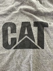CAT Caterpillar Men Trademark Short Sleeve Medium T-Shirt Gray Free Shipping