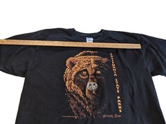 Vintage California State Parks 90s Grizzly Bear T Shirt Size XL Black CA Nature