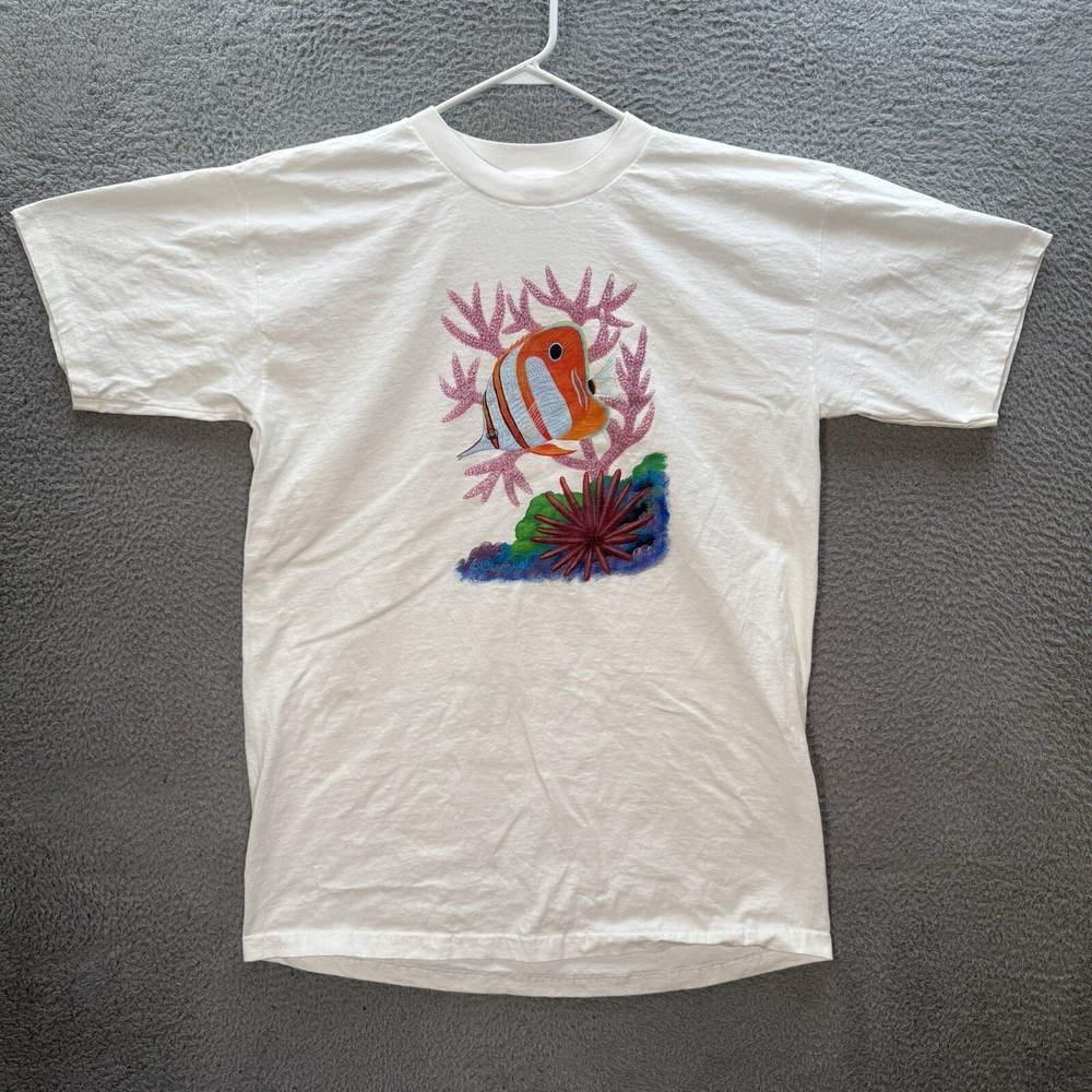 Vintage Murina Shirt Adult One Size White Oversized Sleep Shirt Nature 1990s