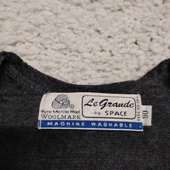 Vintage Woolmark Shirt Mens M (18×26) Base Layer Scoop Hiking Merino Wool 90s