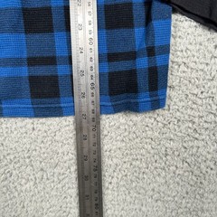 Polo Ralph Lauren Sweater Mens Medium Blue Black Plaid Waffle Knit Preppy
