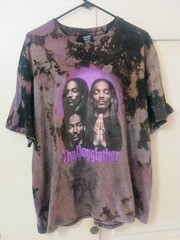 Snoop Dogg Purple Bleach Tie Dye Death Row T-Shirt Men’s 2XL Rap Retro 90s Style