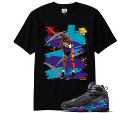 We Will Fit shirt to match Jordan 8 Aqua Bright Concord Purple