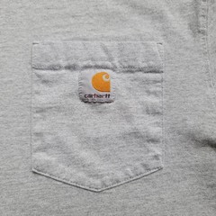 Carhartt Light Gray Work Casual T-Shirt w/ Pocket, Original Fit Size Small