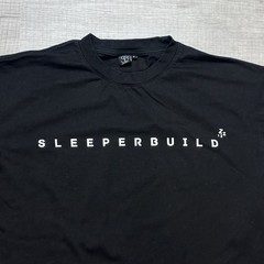 SleeperBuild Heavy Oversized Minimalist Tee Black Size Small Men’s Gym Workout