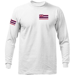 State of Hawaii Flag Crest HI Graphic Long Sleeve