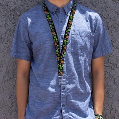 Lanyard – 1.0 – Multi Marijuana Leaves Black Multi Color