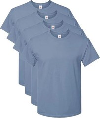 Hanes Men Crew neck T-Shirt 4-Pack ComfortSoft 100% Cotton Heavyweight Tee Plain