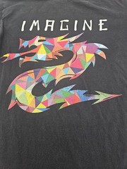 Port & Company Fan Favorite Men’s Black Imagine Dragon Graphic T-Shirt Small