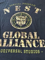 Universal Studios Transformers NEST Camo Print T-shirt Adult Unisex XL
