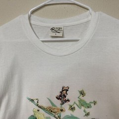 Royce McClure Frog T Shirt Size L Padre Island Tx Long Sleeve White RN90836