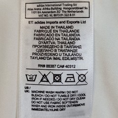 Adidas Shirt Mens Medium White Climacool Training V-Neck Athletic Summer