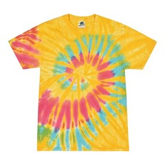 Colortone Tie Dye T-Shirt Unisex Rainbow Vibrant Cotton Tee S M L XL 2XL-5XL New