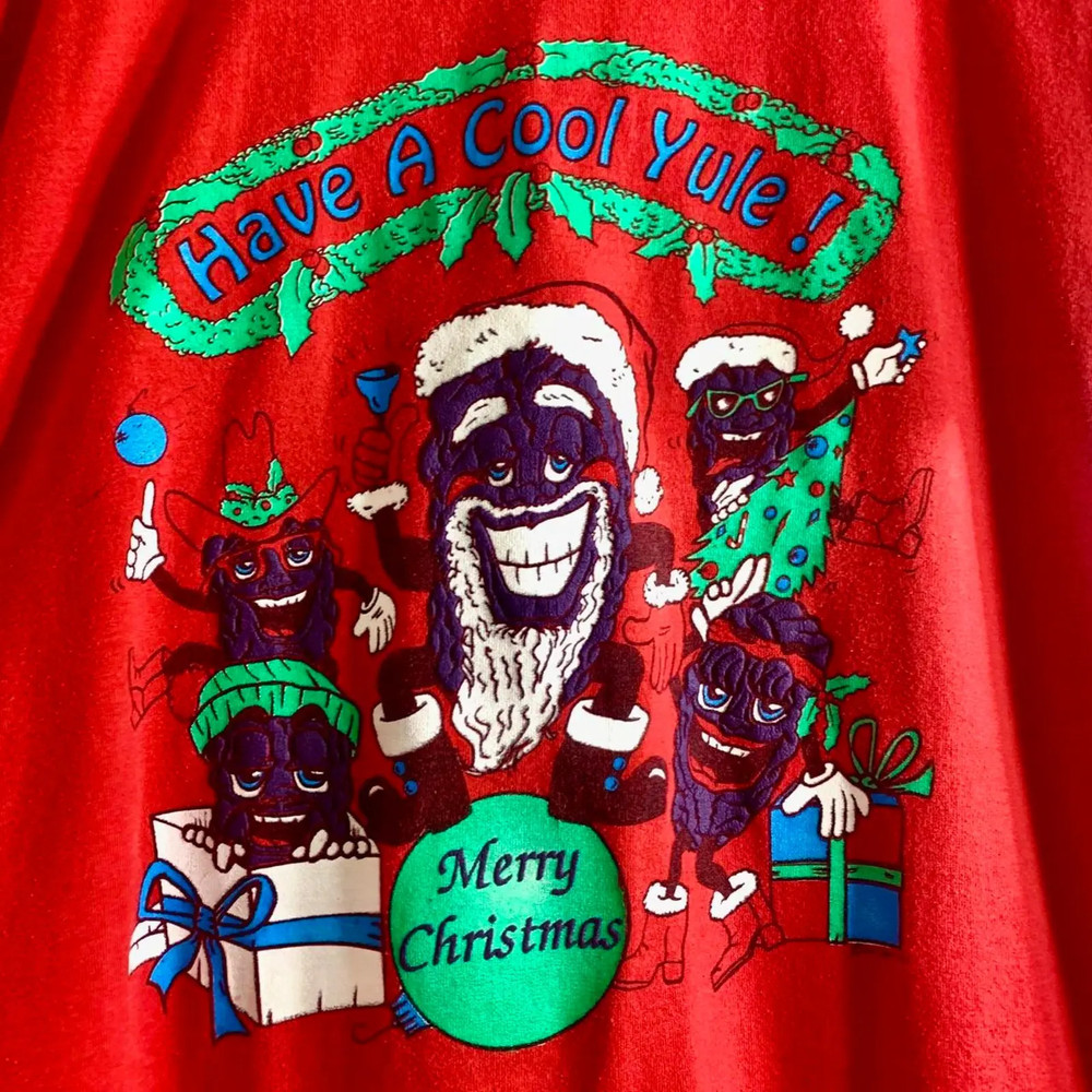 The California Raisins Merry Christmas Shirt Red Unisex Size S-5XL IM1262