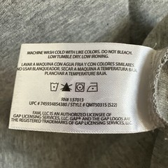 GAP Men’s Crew Neck Short Sleeve Slub Pocket T-Shirt Light Grey Heather M Medium