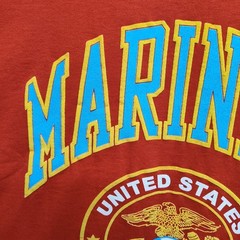 NWOT Vintage United States Marines T Shirt Red Mens Large FOTL Heavy Cotton Y2K