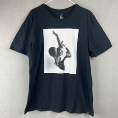 Jordan Sportswear Flight Heritage Graphic T Shirt Black Air MJ Iconic Jumpman L