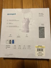 3 PACK PAPI COTTON STRETCH W/GRAY/BLUE TANK TOPS SOFT TOUCH TAG FREE SZ M(38-40)