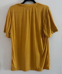 Gaiam Golden Yellow Crew Neck S/S T-Shirt Top Mens Large Athletic Casual Wear
