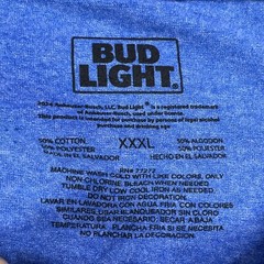 Bud Light Football Club Shirt MENS 3XL XXXL Double-Sided Graphic Tee NWOT