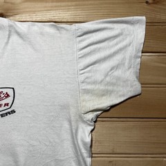 Vintage 50s 60s Stroh’s Beer Blue Label Velva Sheen Shirt Size Large Distressed