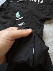 Mercedes AMG F1 Petronas Team Black T shirt Mens Size XL