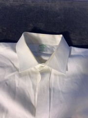 Brooks Brothers Milano Dress Shirt 17-35 White Non-Iron Supima Cotton Men’s