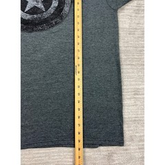 Marvel T-Shirt Mens XL Grey Captain America Shield Graphic Distressed Crew Neck