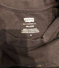 Levis Men’s M Black Graphic T-Shirt Cowboy Desert Horse