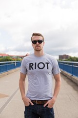 Riot T shirt Funny Shirts for Men Political Novelty Sarcastic Adult Tees Humor