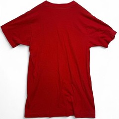 Vintage 1980s red cotton blank pocket tee